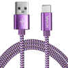Kabel USB-USB Type C 1,5m ljubičasto bijeli VA0146