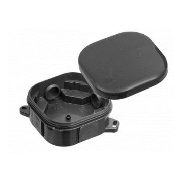 Kutija razvodna nadžbukna 92x92x44mm crna IP54 A.0018C