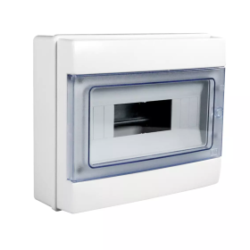 Razvodni ormar N/Ž 12M N+PE sivi sa prozirnim vratima IP65 C.14512