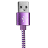Kabel USB-USB Type C 1,5m ljubičasto bijeli VA0146
