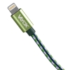 Kabel USB- USB lightning 1,5m zeleni VA0147