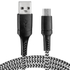 Kabel USB-micro USB 1m crno bijeli VA0150