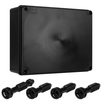 Kutija razvodna nadžbukna 240x190x90mm crna IP65 S-BOX 516CZ