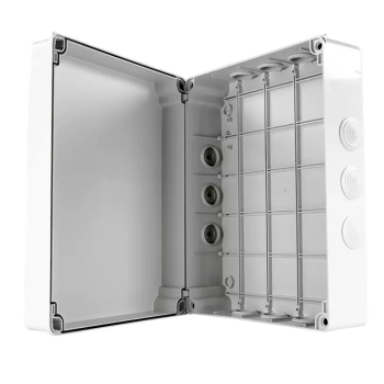 Kutija razvodna nadžbukna 380x300x120mm 12 uvoda siva IP65 S-BOX 706