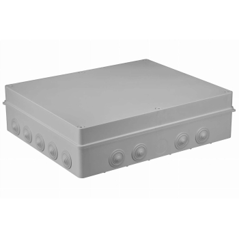 Kutija razvodna nadžbukna 460x380x120mm 18 uvoda siva IP65 S-BOX 806