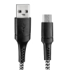 Kabel USB-micro USB 1m crno bijeli VA0150