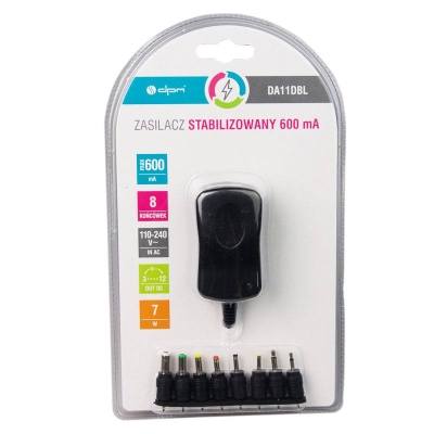 Univerzalni adapter za napajanje 7,2W 600 mA 8 utikača DPM DA11DBL