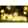 Solarni LED vijenac 20 LED sijalica 0,7W 3000K 485cm okrugli  IP44 0138