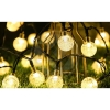 Solarni LED vijenac 20 LED sijalica 0,7W 3000K 485cm okrugli  IP44 0138