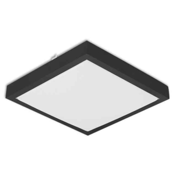 Stropna svjetiljka 2xE27 270x270mm IP44 kvadratna crna 0251