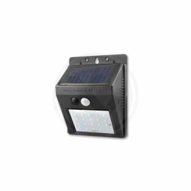 Solarna LED svjetiljka 3W 6000K 20xSMD sa senzorom pokreta i sumraka IP65 0593