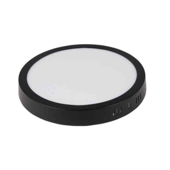 Panel LED 18W 4000K 1440lm IP20 nadgradni okrugli crni 0763