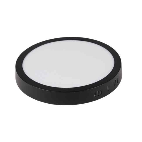 Panel LED 18W 4000K 1440lm IP20 nadgradni okrugli crni 0763