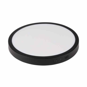 Panel LED 24W 4000K 1920lm IP20 nadgradni okrugli crni 0775