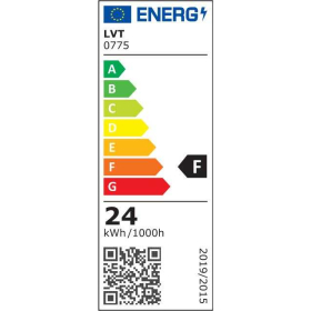Panel LED 24W 4000K 1920lm IP20 nadgradni okrugli crni 0775