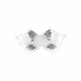 Konektor za LED traku 10mm RGB križni 1184