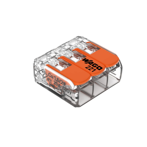 Spojnica za kablove 3IN Wago preklopna 0,14-4 mm2 50 kom/pack 221-413