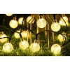 Solarni LED vijenac 40 LED sijalica 2,88W 3000K 785cm okrugli IP44 2291