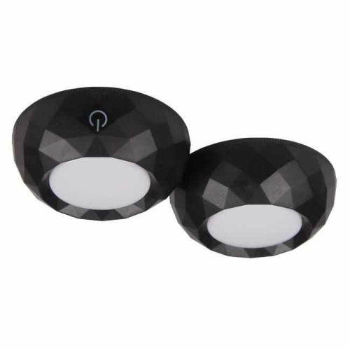 Svjetiljka ispod ormarića SET 2x2LED 0,5W 4000K 12lm IP20 3xAAA crna 2985