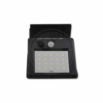 Solarna LED svjetiljka 3W 6000K 20xSMD sa senzorom pokreta i 2,5m kabelom IP65 6449