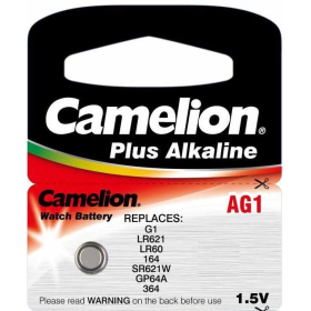 Baterija alkalna 1,5V AG1, LR60, bez žive, 1 kom, Camelion 2400002071