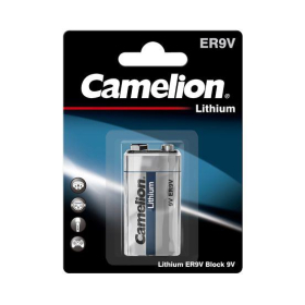 Baterija litijeva 9 V 1200 mAh, Li-MnO2 CR9V, Camelion 2400300105
