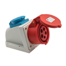 Utičnica zidna CEE 16A 5 pola + schuko 250V IP44 B.1942-S