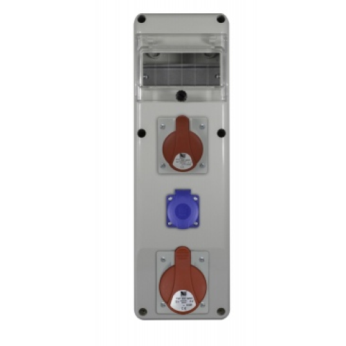 Razvodni gradilišni ormar SLIM 6S 1x32A/5p, 1x16A/5p, 1x230V B.SLIM-6S-1-S