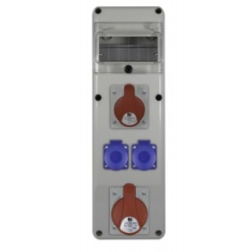 Razvodni gradilišni ormar SLIM 6S 1X32A/5p, 1x16A/5p, 2x230V B.SLIM-6S-14-S