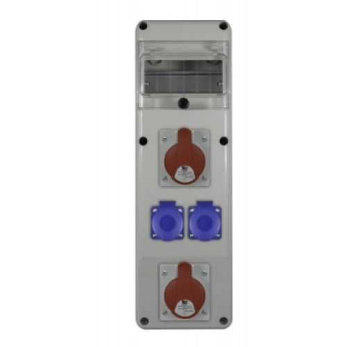 Razvodni gradilišni ormar SLIM 6S 2x16A/5p, 2x230V B.SLIM-6S-15-S