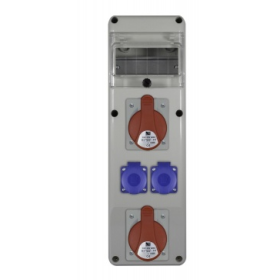 Razvodni gradilišni ormar SLIM 6S 2x32A/5p, 2x230V B.SLIM-6S-26-S