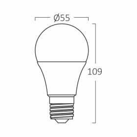 Žarulja LED 5W 6500K 470lm E27 A60 IP20 BRAYTRON BA13-00523