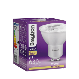 Žarulja LED 6,5W 3000K 630lm GU10 38D BRAYTRON BA26-00650