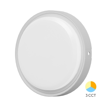 Stropna/Zidna svjetiljka 12W 3CCT 1320lm IP65 okrugla bijela BRAYTRON BC18-00680