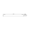 Linearna magnetska svjetiljka 10W 4000K 950lm 20x29x302mm IP20 crna BRAYTRON BD60-10311