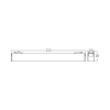 Linearna magnetska svjetiljka 12W 3000K 1020lm 20x29x222mm IP20 crna BRAYTRON BD60-11201