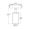 Magnetska svjetiljka 6W 4000K 440lm fi35 IP20 crna BRAYTRON BD61-10111
