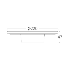 Zidna svjetiljka 12W 3CCT 1160lm fi220mm IP65 plava PALERMO BRAYTRON BG37-00283