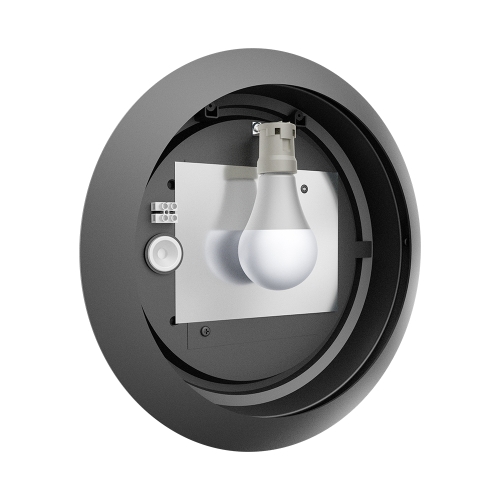 Stropna svjetiljka E27 max 23W fi285mm IP65 crna BG37-00702