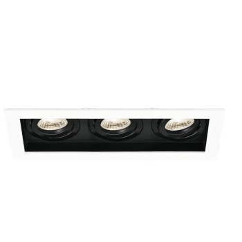 Kućište za GU10 žarulju max 3x35W 100x33x270mm IP20 pravokutno crno-bijelo BRAYTRON BH03-05040