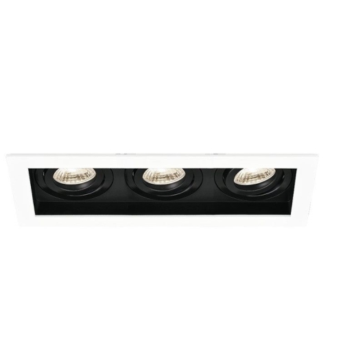 Kućište za GU10 žarulju max 3x35W 100x33x270mm IP20 pravokutno crno-bijelo BRAYTRON BH03-05040