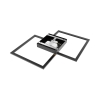 Stropna svjetiljka 55W 3CCT 6050lm 540mm IP20 crna dimabilna s daljinskim upravljačem BRAYTRON BH17-04891