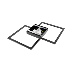 Stropna svjetiljka 55W 3CCT 6050lm 540mm IP20 crna dimabilna s daljinskim upravljačem BRAYTRON BH17-04891