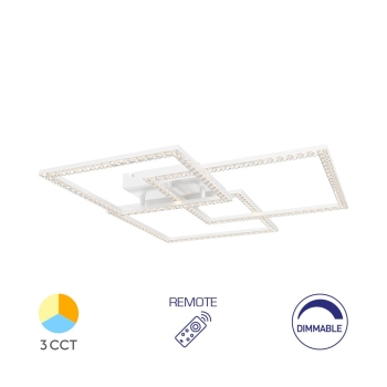 Stropna svjetiljka 80W 3CCT 8800lm 756mm IP20 bijela dimabilna s daljinskim upravljačem BRAYTRON BH17-04990