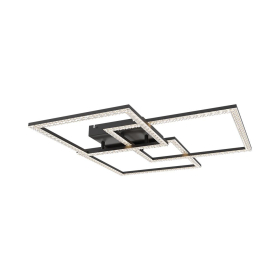 Stropna svjetiljka 80W 3CCT 8800lm 756mm IP20 crna dimabilna s daljinskim upravljačem BRAYTRON BH17-04991