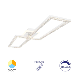 Stropna svjetiljka 55W 3CCT 6050lm 800mm IP20 bijela dimabilna s daljinskim upravljačem BRAYTRON BH17-05190