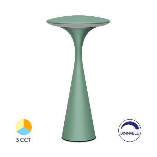 Stolna svjetiljka 3W 3CCT 300lm 138x276mm IP44 zelena dimabilna BRAYTRON BK06-00092