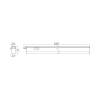 Zidna svjetiljka 11W 6500K 1220lm 885mm IP20 ispod ormarića, sa prekidačem BRAYTRON BN11-01130