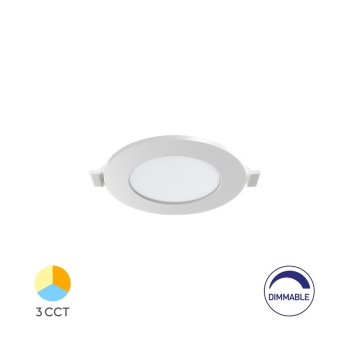 Panel LED 4W 3CCT 280lm IP40 ugradbeni okrugli bijeli dimabilni BRAYTRON BP01-90480