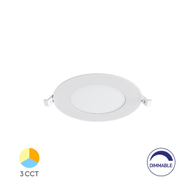 Panel LED 6W 3CCT 470lm IP40 ugradbeni okrugli bijeli dimabilni BRAYTRON BP01-90680